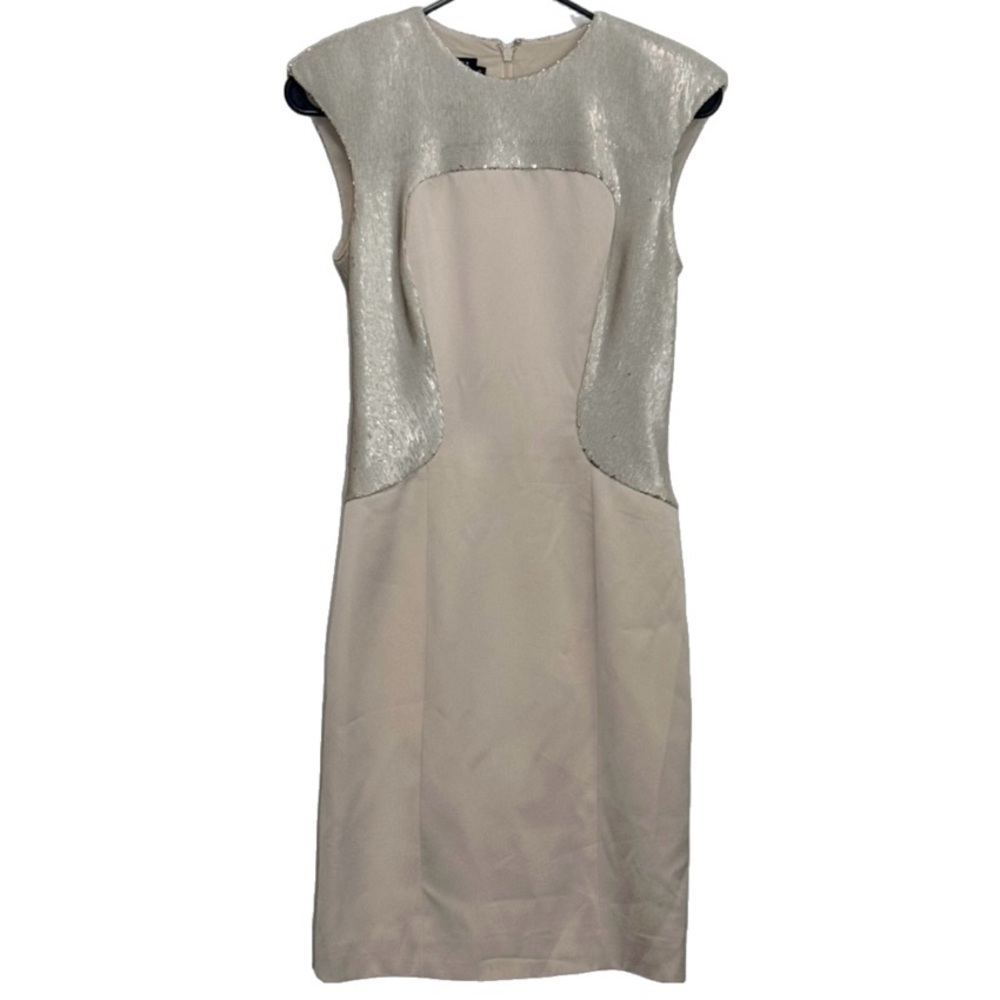 Ted Baker Namora Camouflage Sequin Cocktail Dress, Champagne Blush Pink size 0